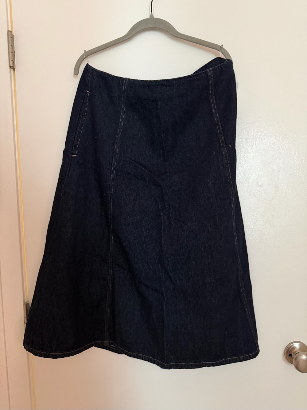 Old Navy Dark Blue Denim A-Line Skirt BNWT sz14